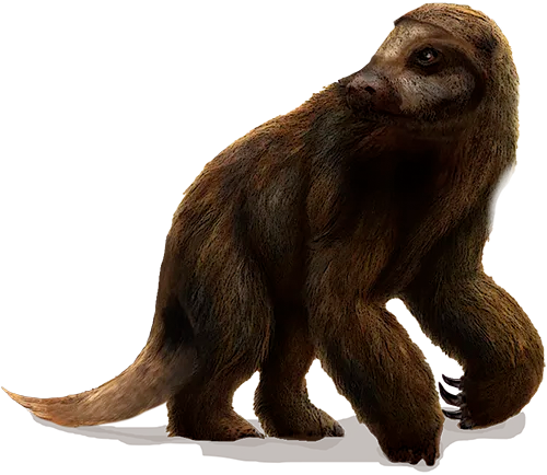 artistic representation of a giant sloth